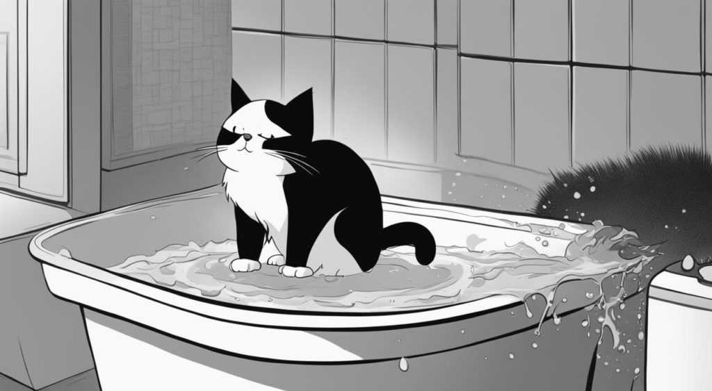 Banho em gato