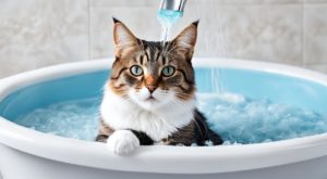 Banho em gato